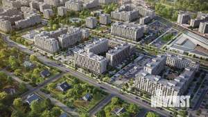 2-к квартира, строящийся дом, 61м2, 9/9 этаж